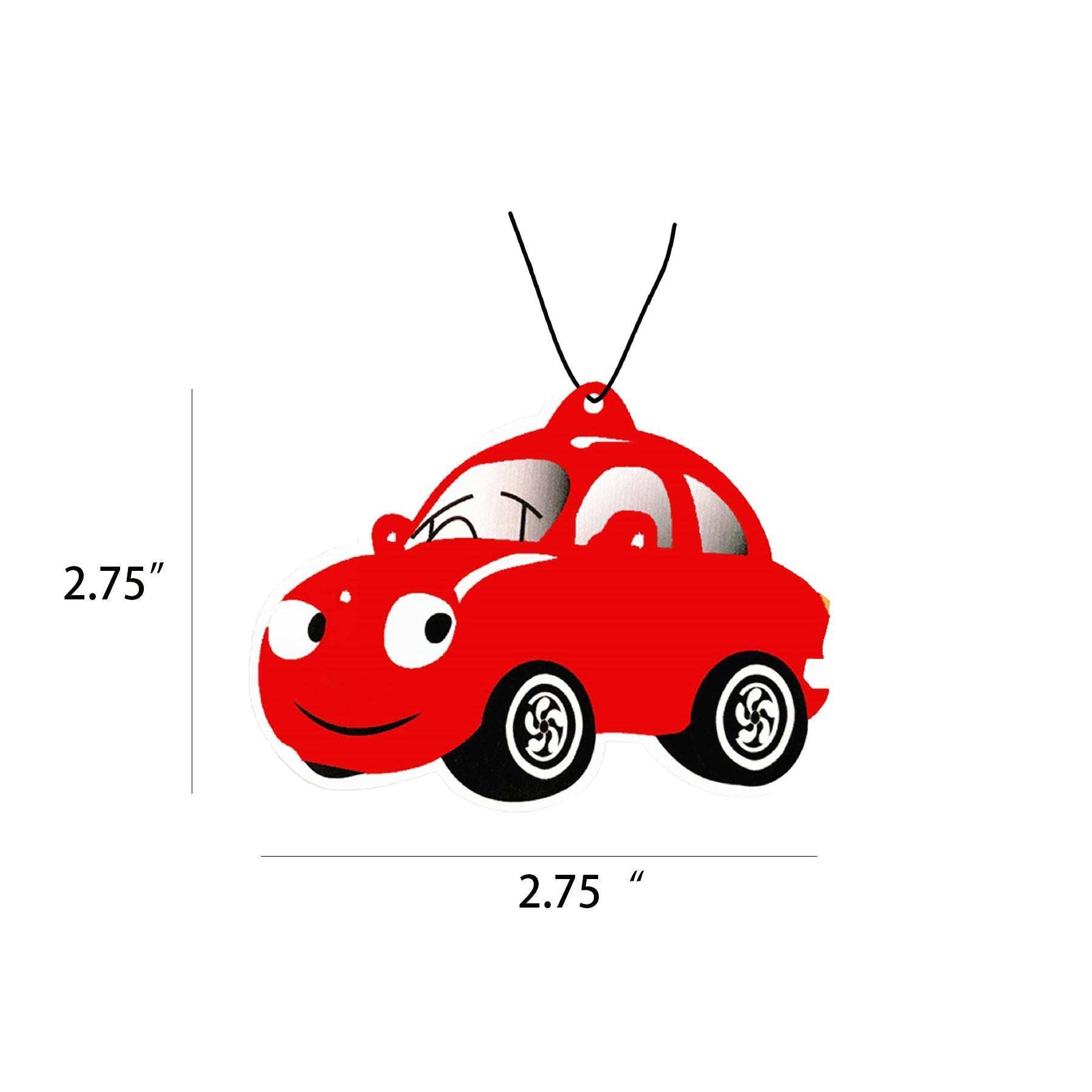 Car Shape Full Color Printed Air Freshener up to 10 sq inches