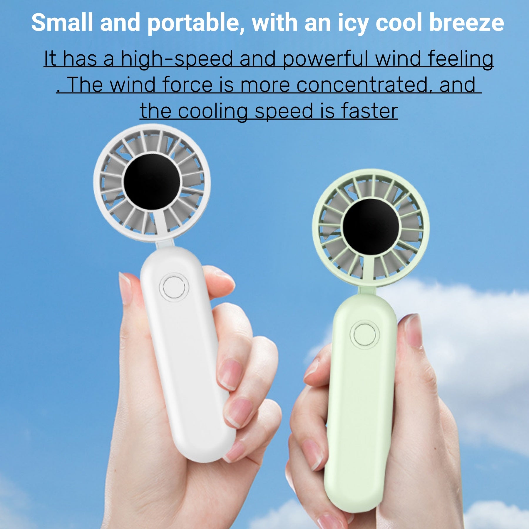 Digital - Display Folding Desktop Fan