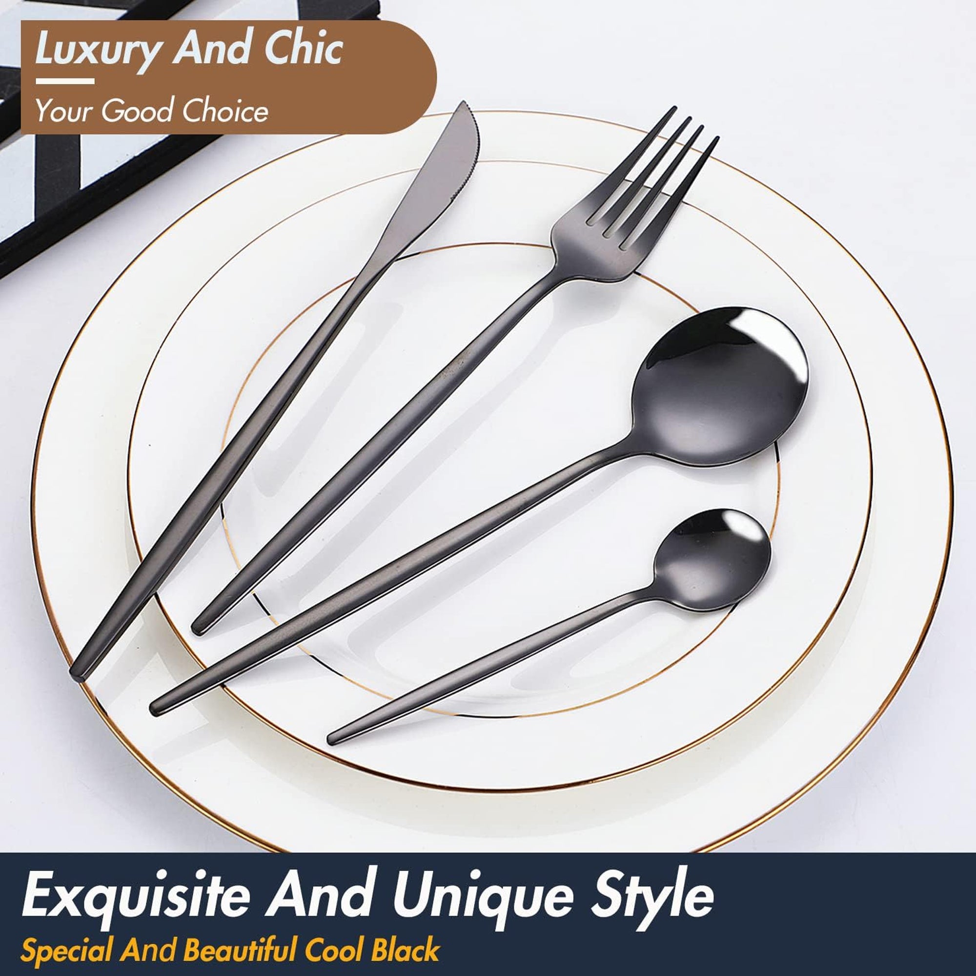 Stainless Steel Cutlery 24-Piece Set
