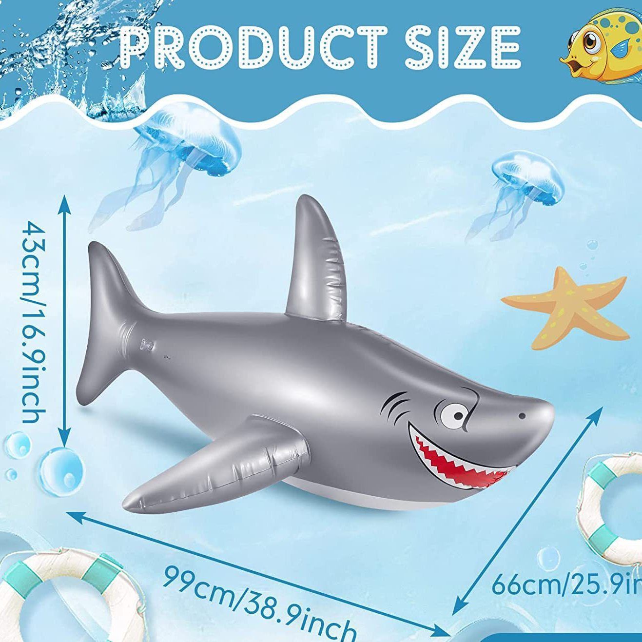 Inflatable Shark Float Pool Toy