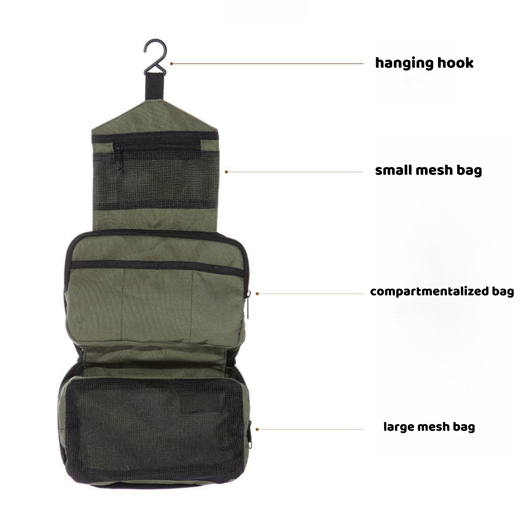 Outdoor Wet - Dry Toiletry Bag