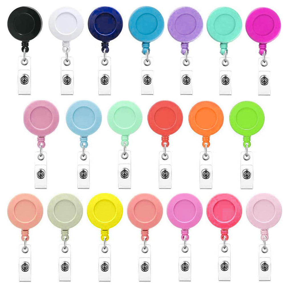Highly Elastic Clear Retractable Swivel Id Badge Holder