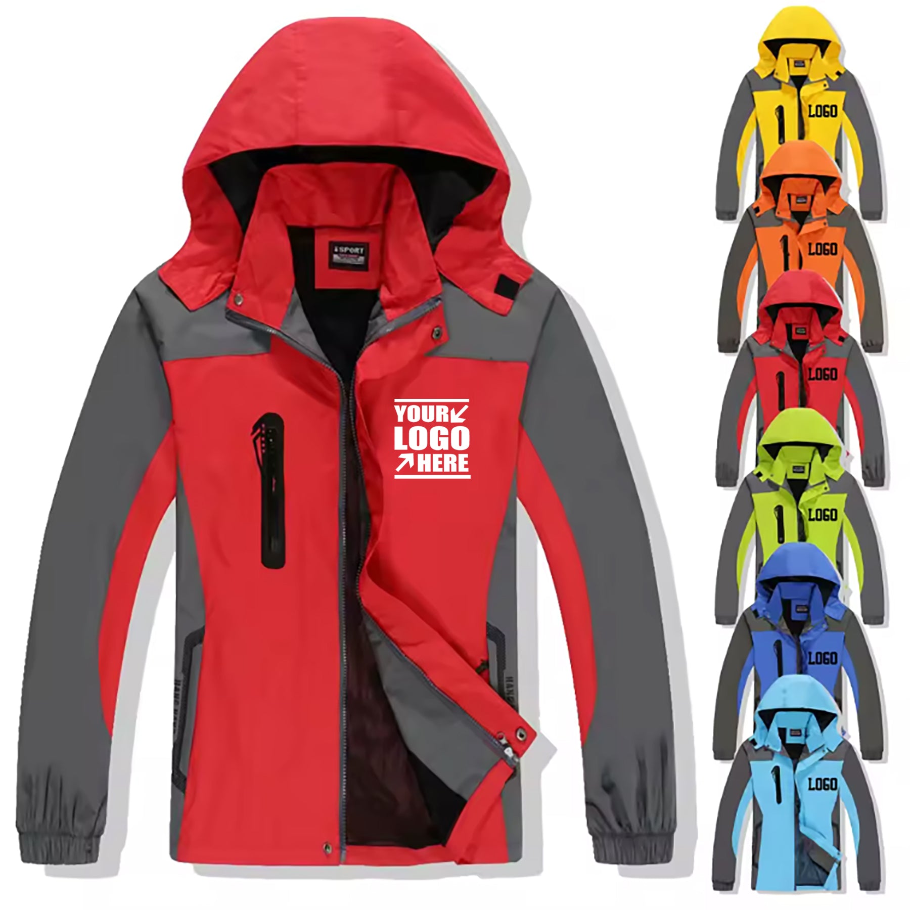 Unisex Hooded Waterproof Jacket