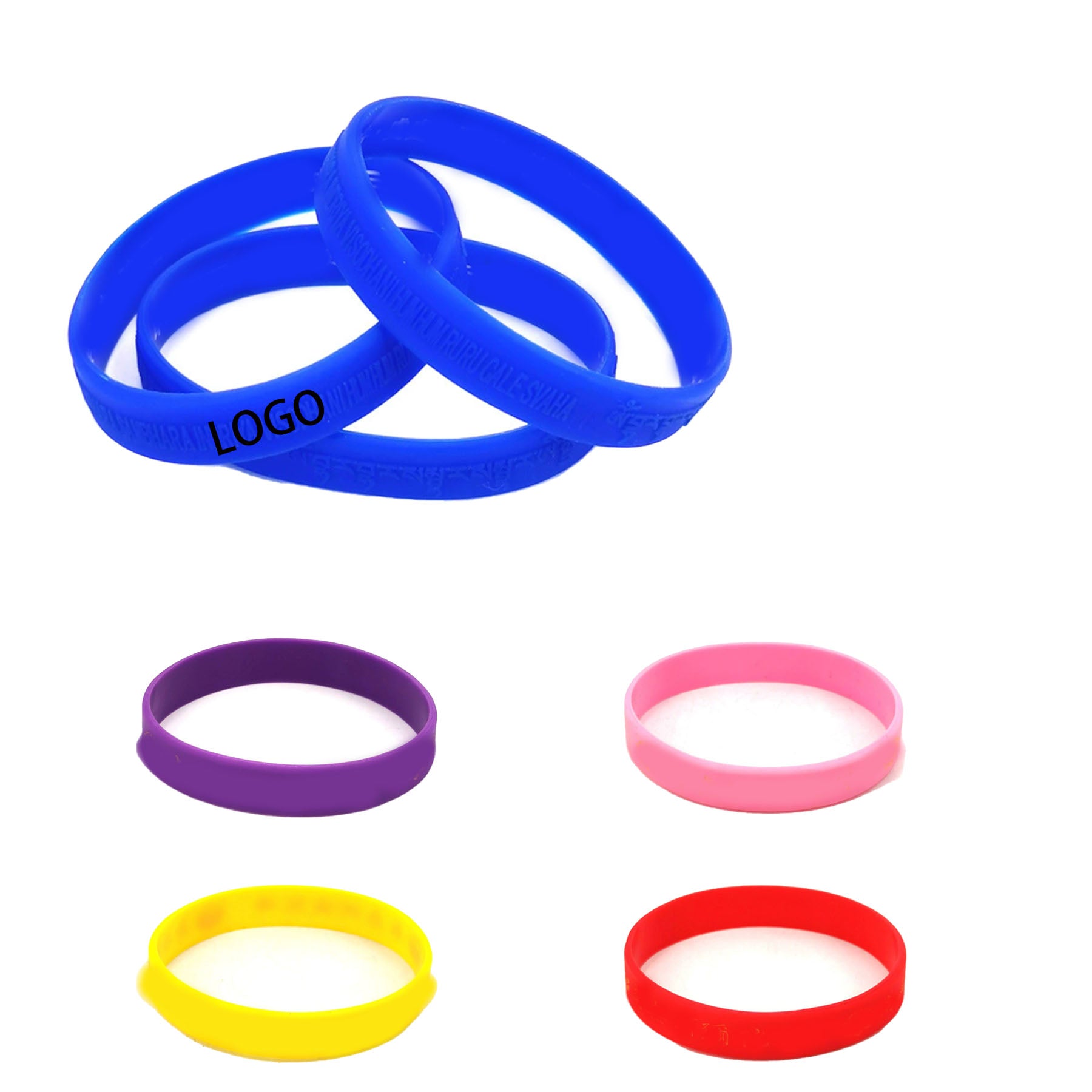Full Wrap Screen Printed Silicone Wristband