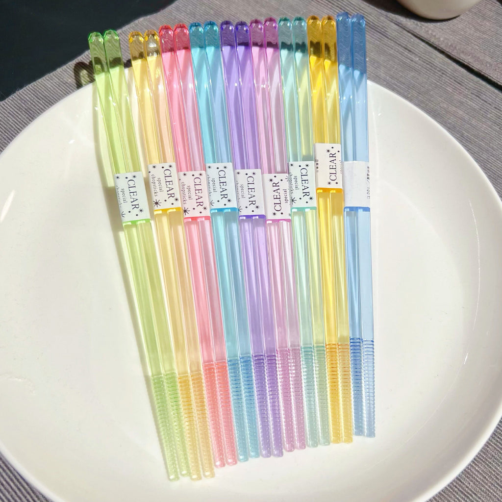 Rainbow-colored Resin Chopsticks