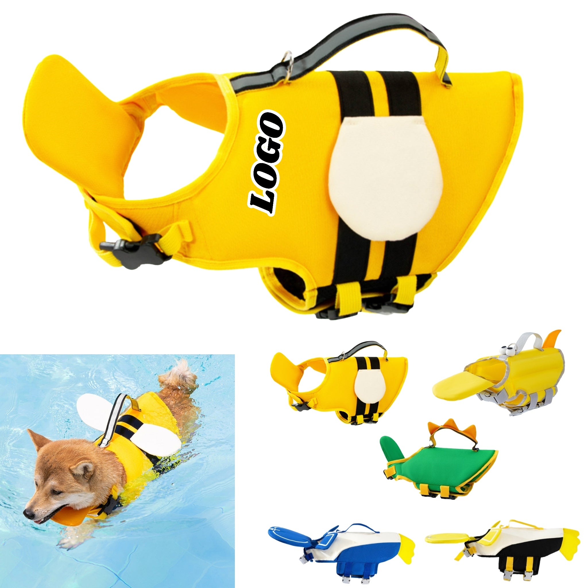 Small Breed Dog Life Jacket For Summer Pool Days