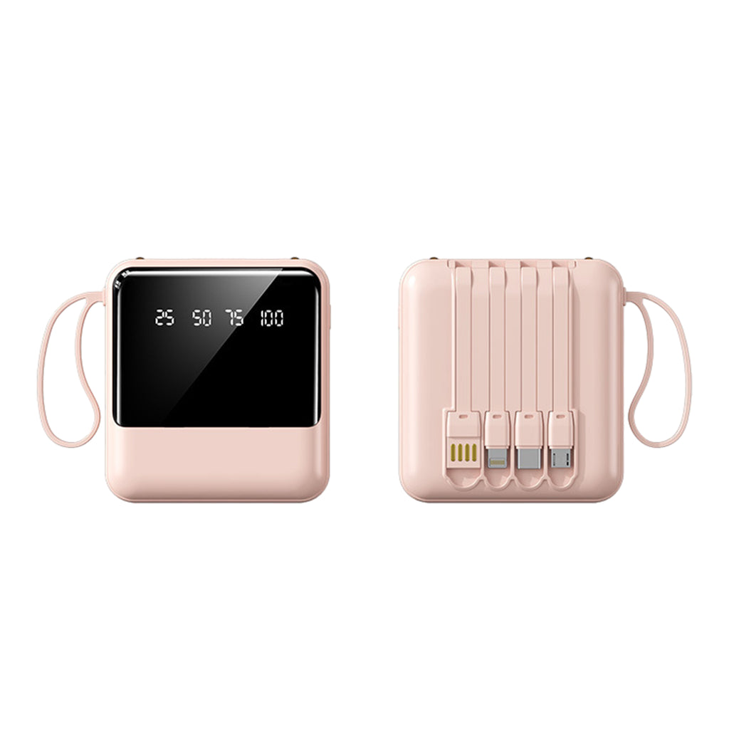 Led Power Bank With Removable Cable And Rope