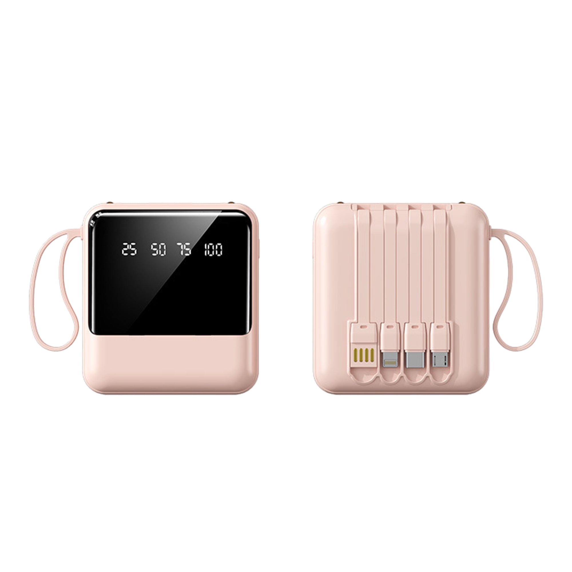 Led Power Bank With Removable Cable And Rope