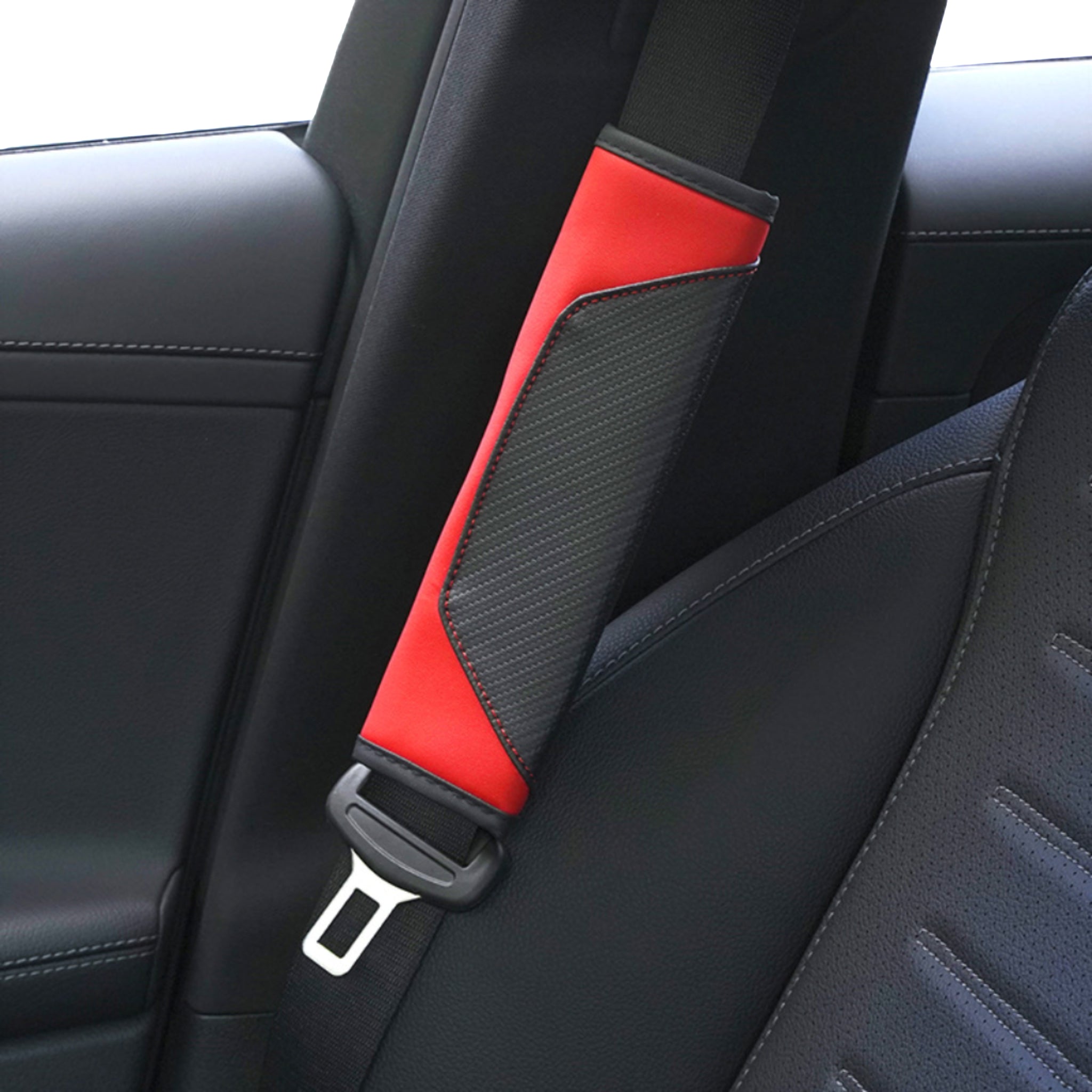 Leather Car Seat Belt Cover