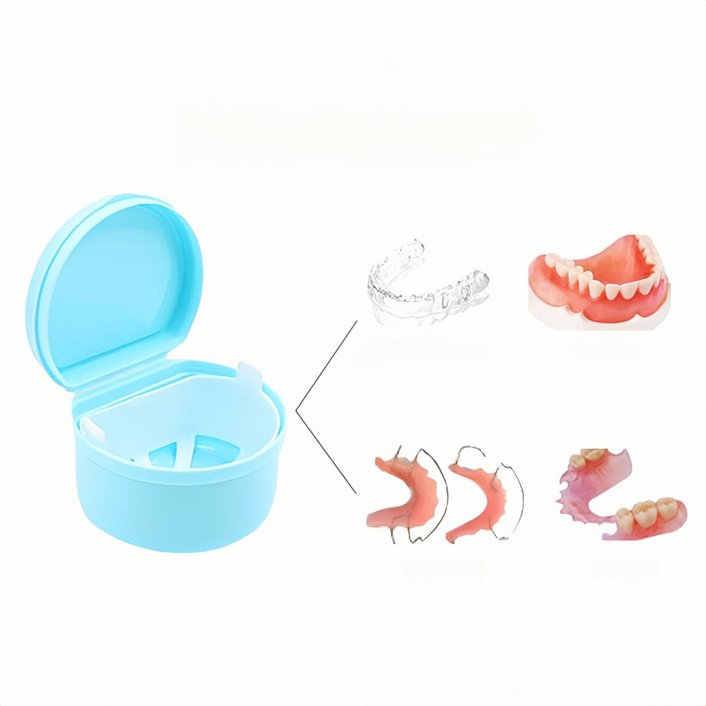 Portable Denture Brush Retainer Case