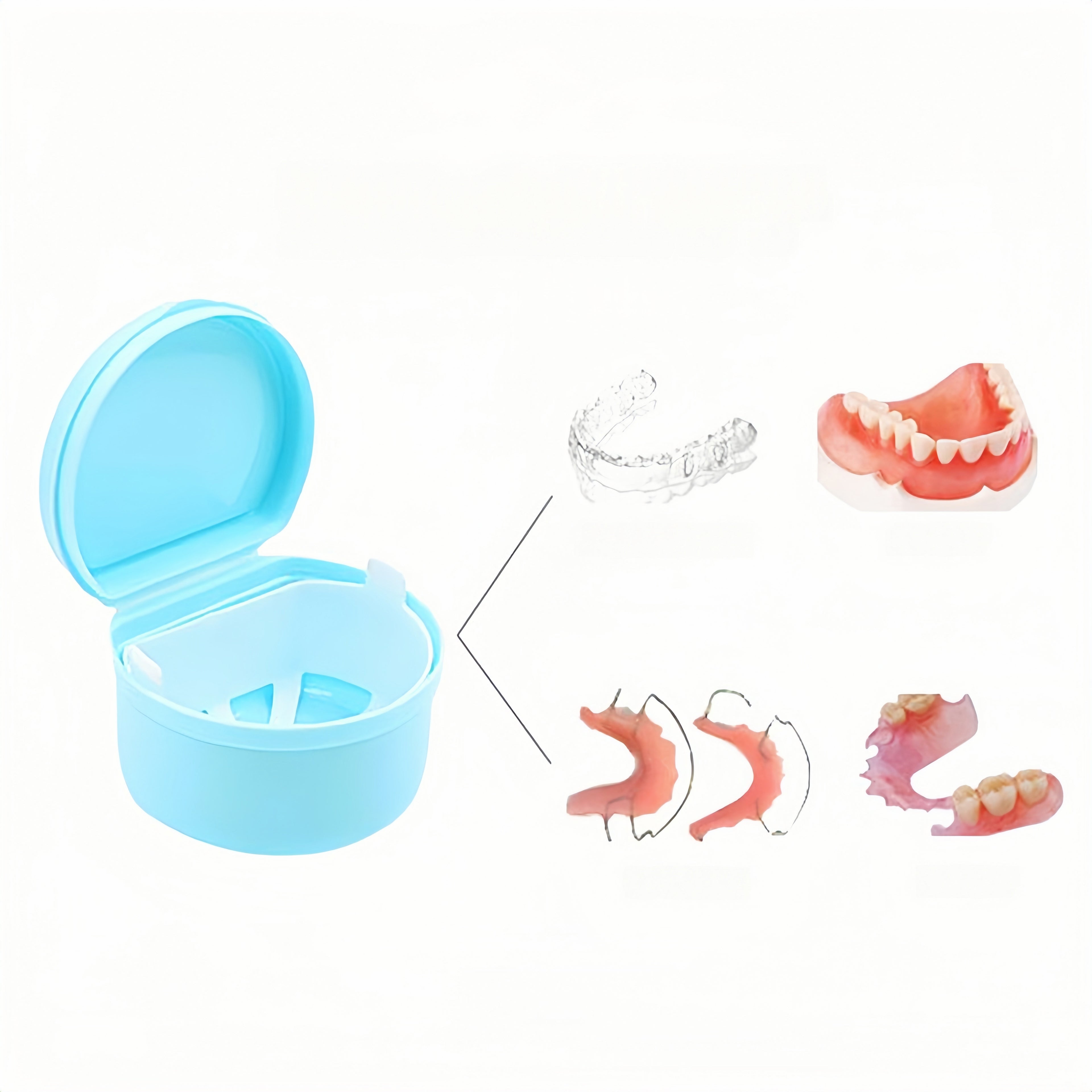 Portable Denture Brush Retainer Case