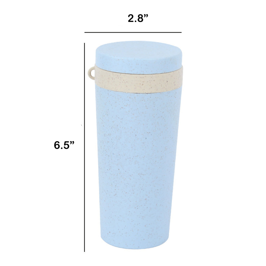 11oz Wheat Straw Sports Carry Mug