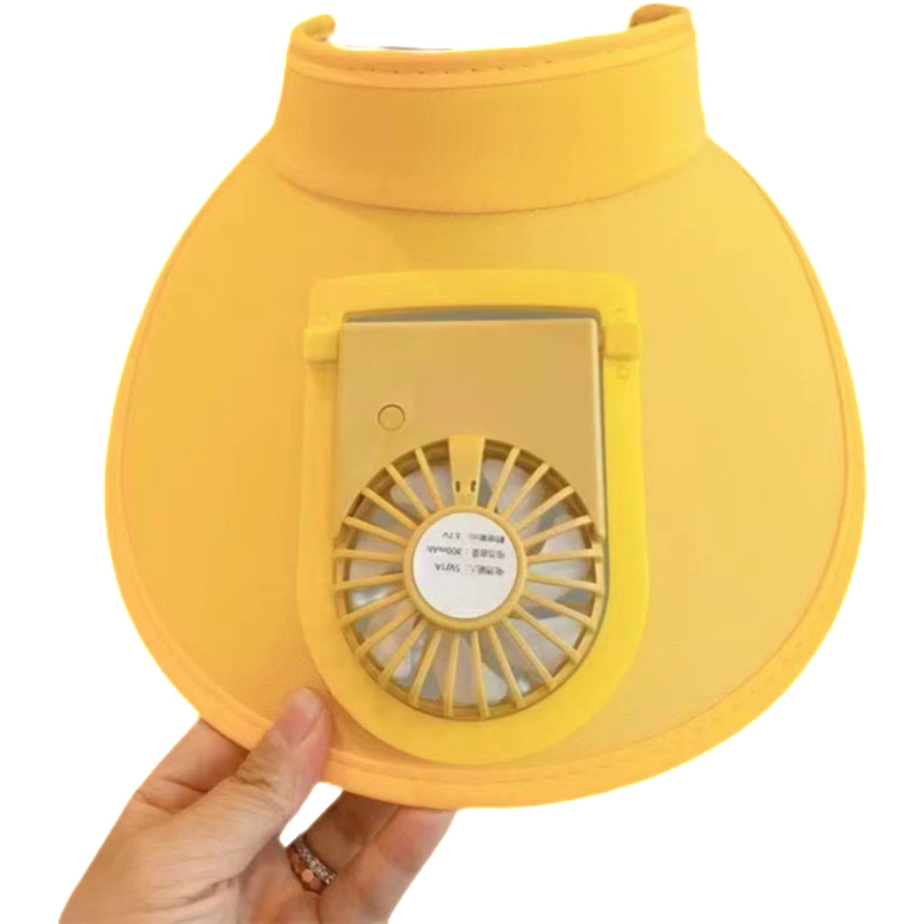 Sun Hat with Built-in Cooling Fan