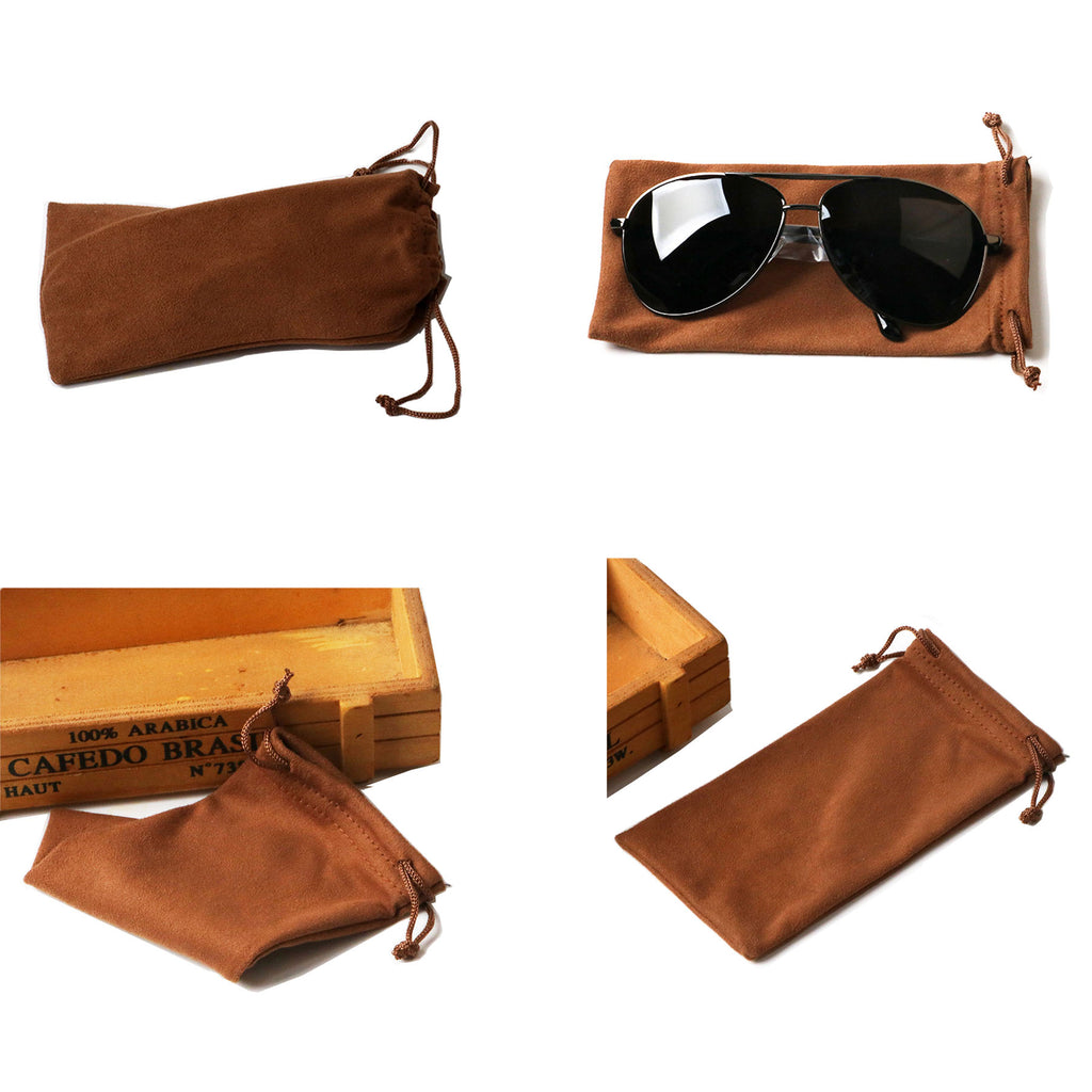 Suede Microfiber Sunglasses Pouch