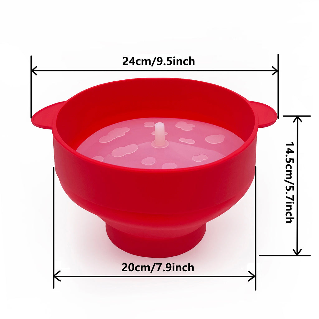 Silicone Popcorn Bowl With Lid