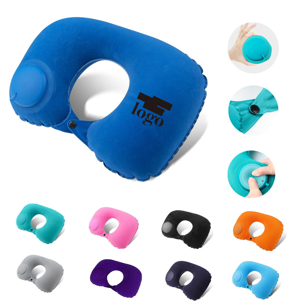Portable Inflatable U-shaped Pillow