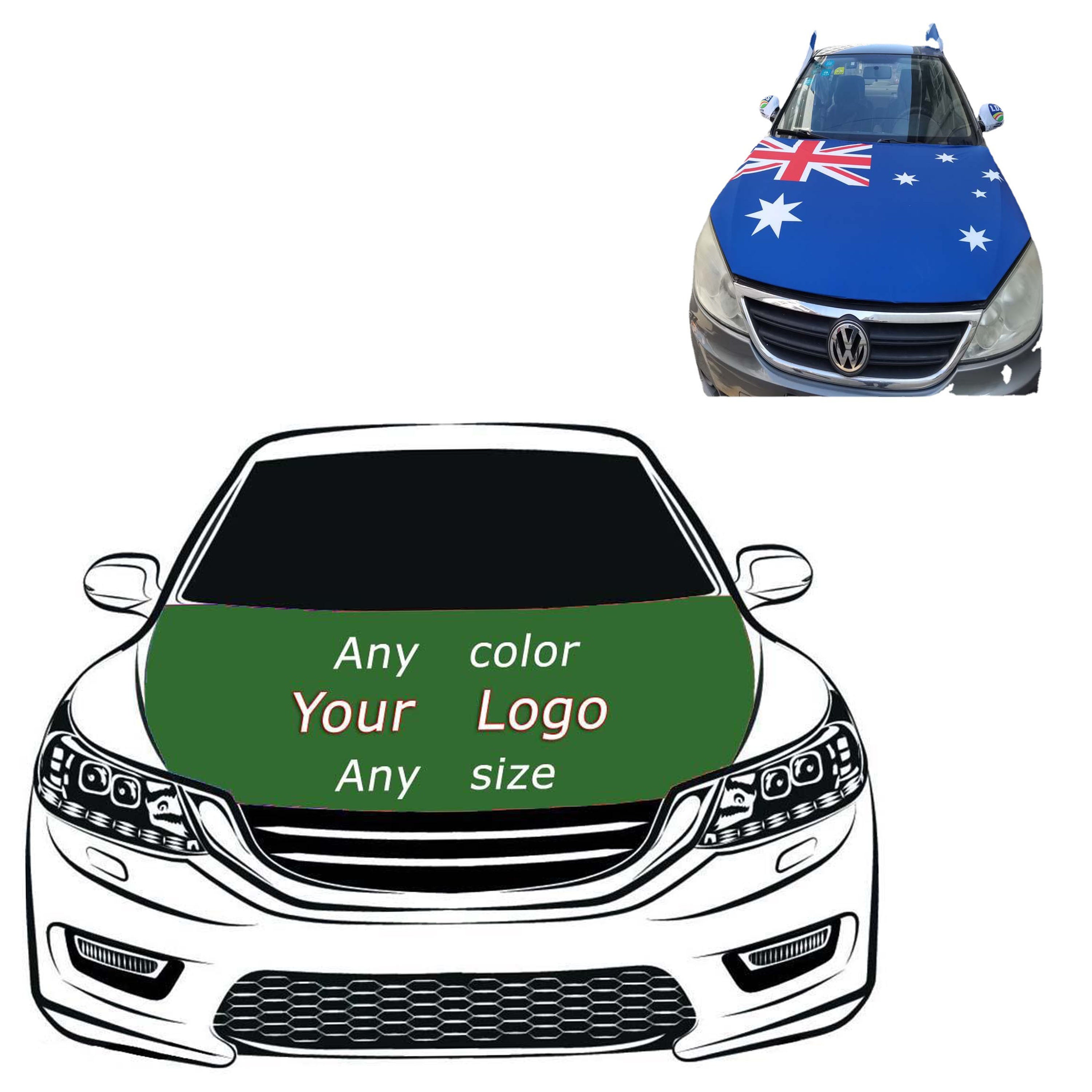 Flag Car Hood Cover