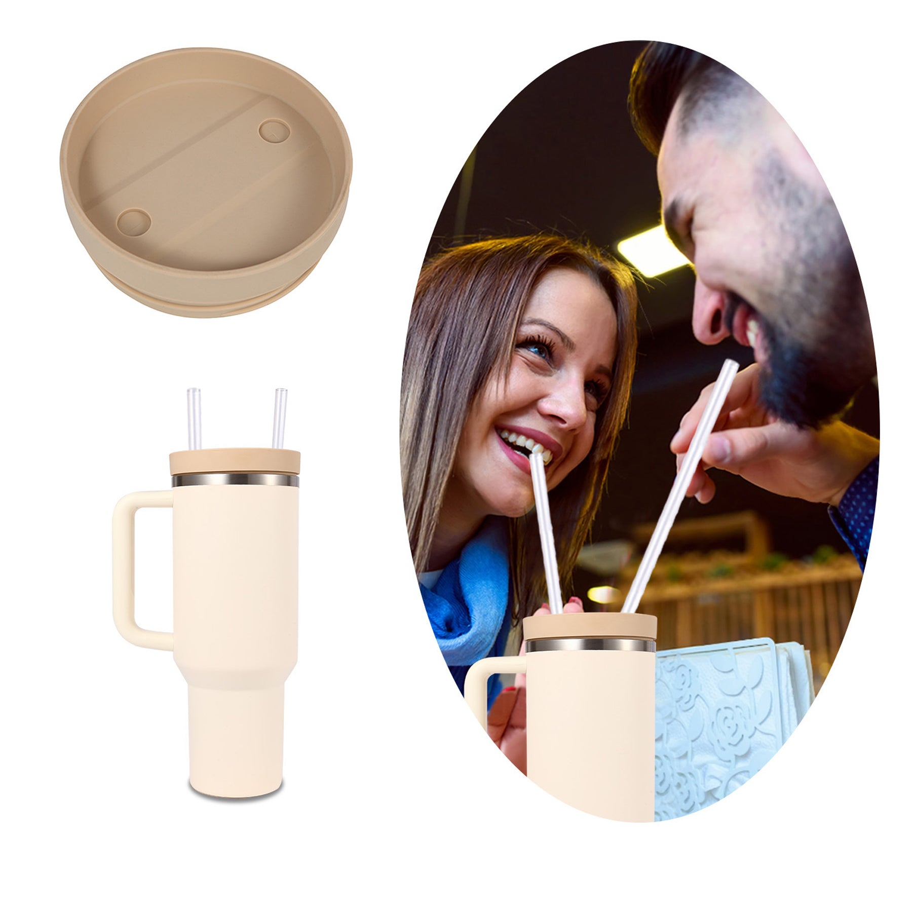 Creative Silicone Lid For 40 Oz. Tumbler