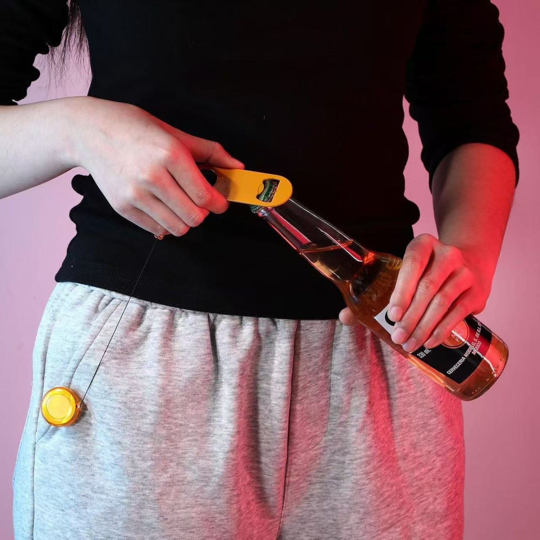 Pull-Tab Keychain Bottle Opener