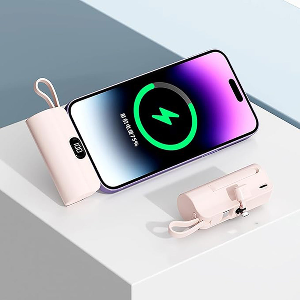 Mini Compact Capsule Power Bank With Digital Display