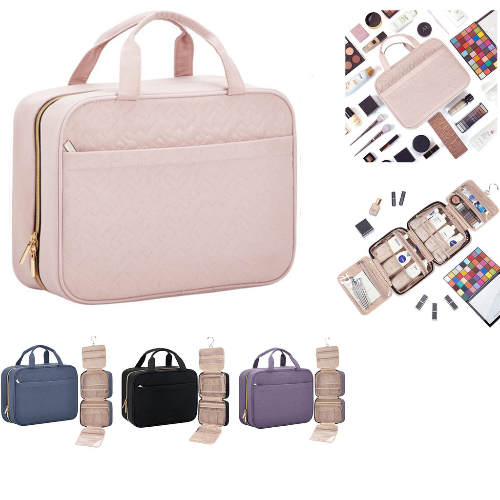 Travel Toiletry Bag with Hanging Hook Waterproof Makeup