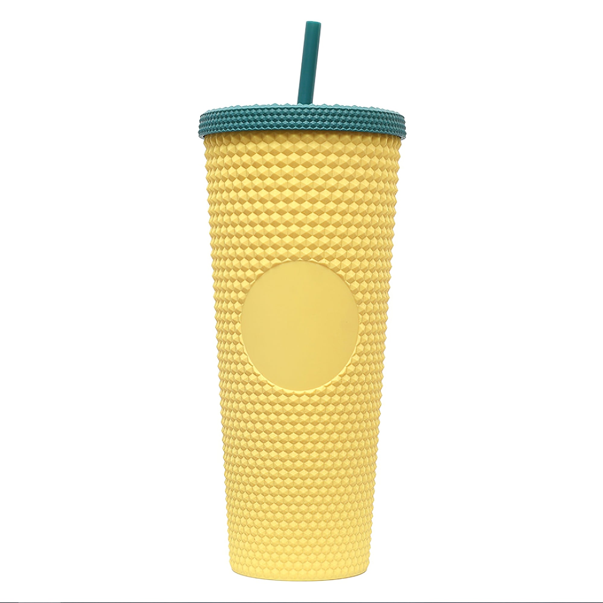 24 oz Studded Tumbler With Straw And Lid Double Walled Mug
