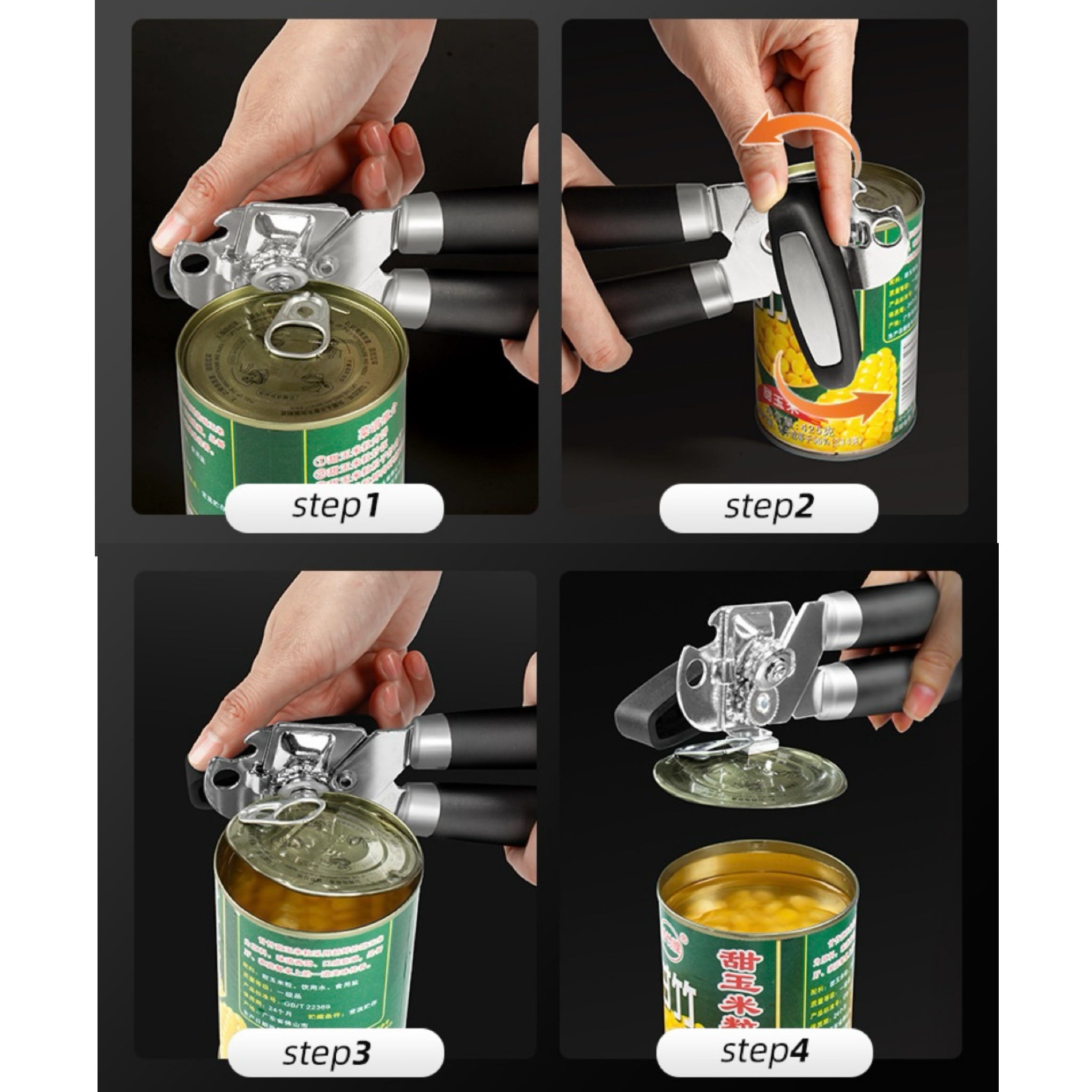 3-in-1 Multi-functional Can and Bottle Opener