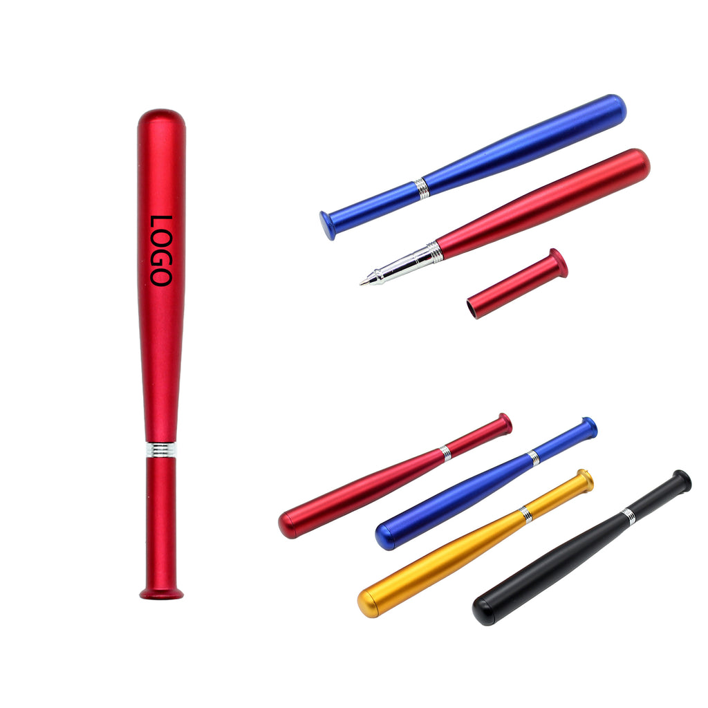 Baseball Bat-Shaped Spray-Painted Ballpoint Pen