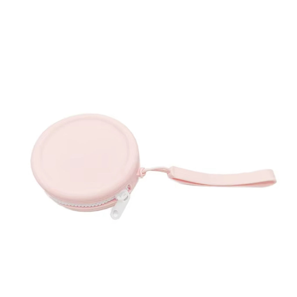Zippered Round Silicone Pocket Coin Pouch