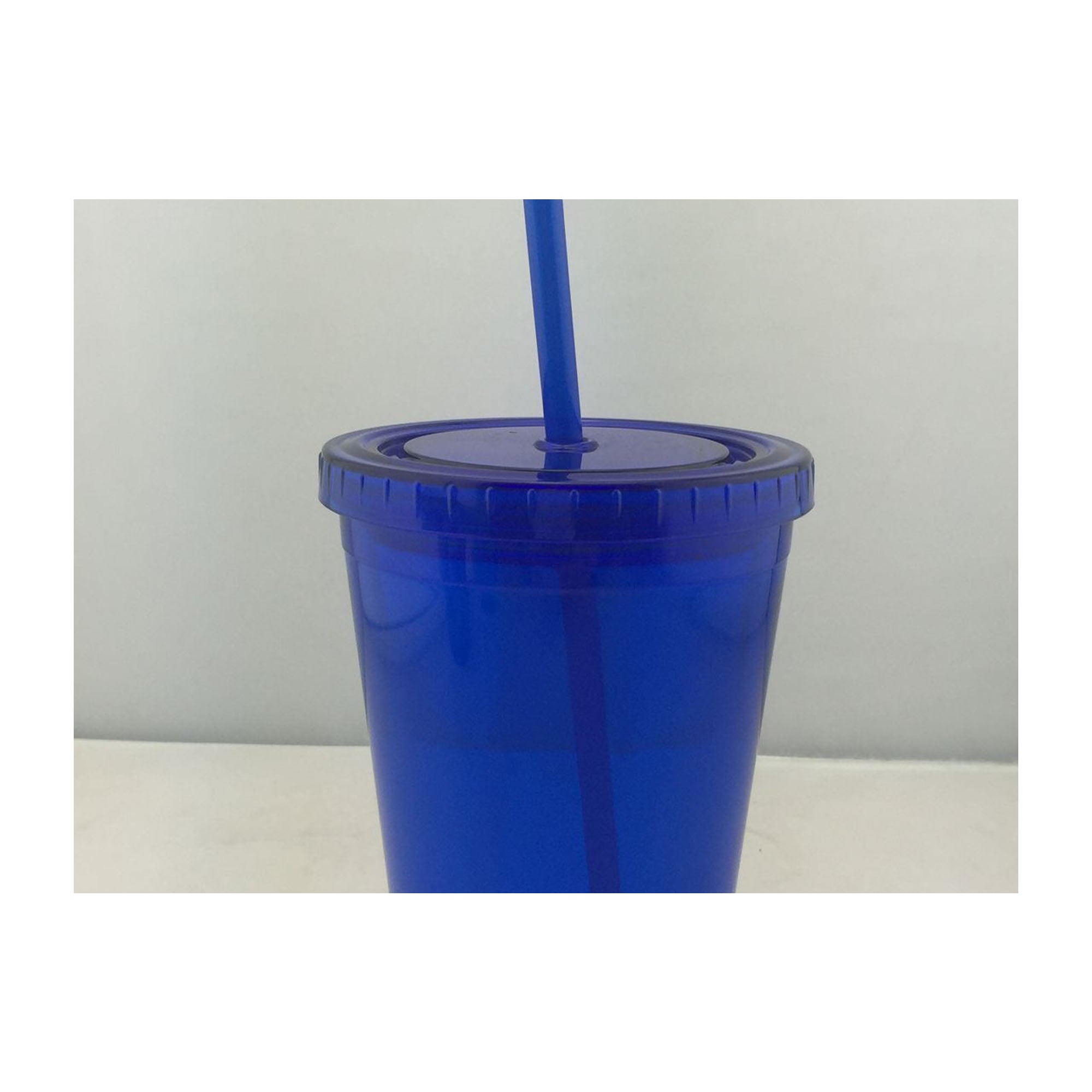 Plastic Water Cup With Lid And Straw