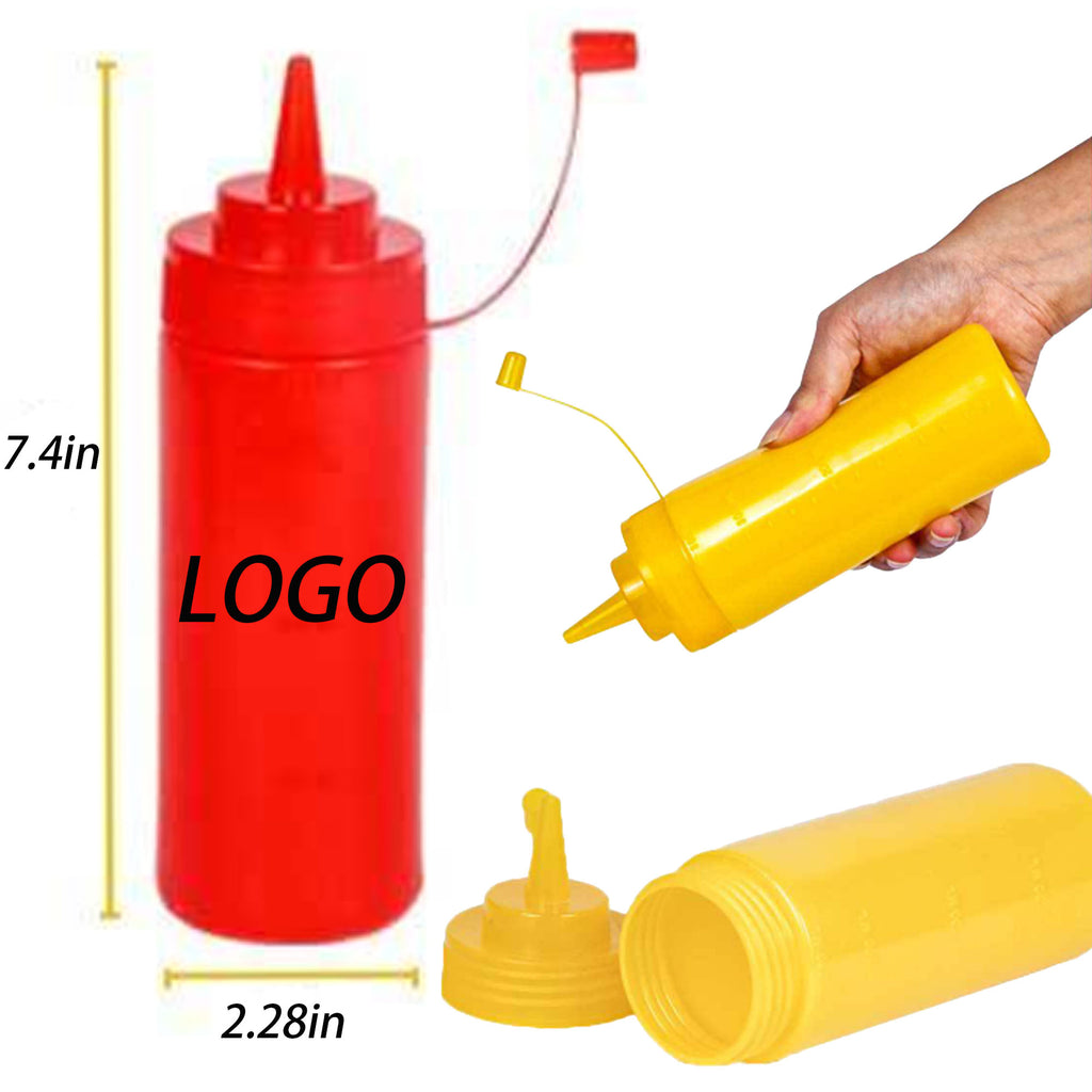 Plastic Squeeze Sauce Bottle With Nozzle Cap