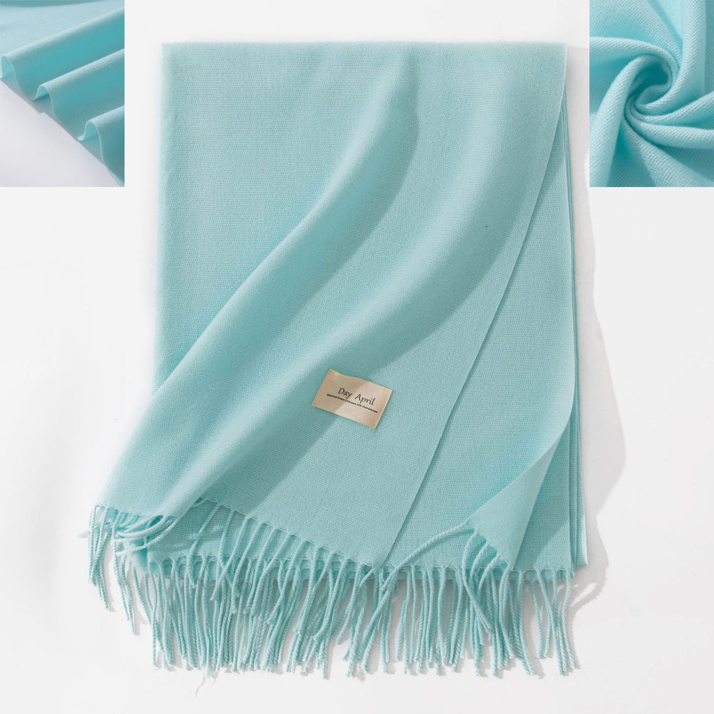 Solid Color Fringe Scarf