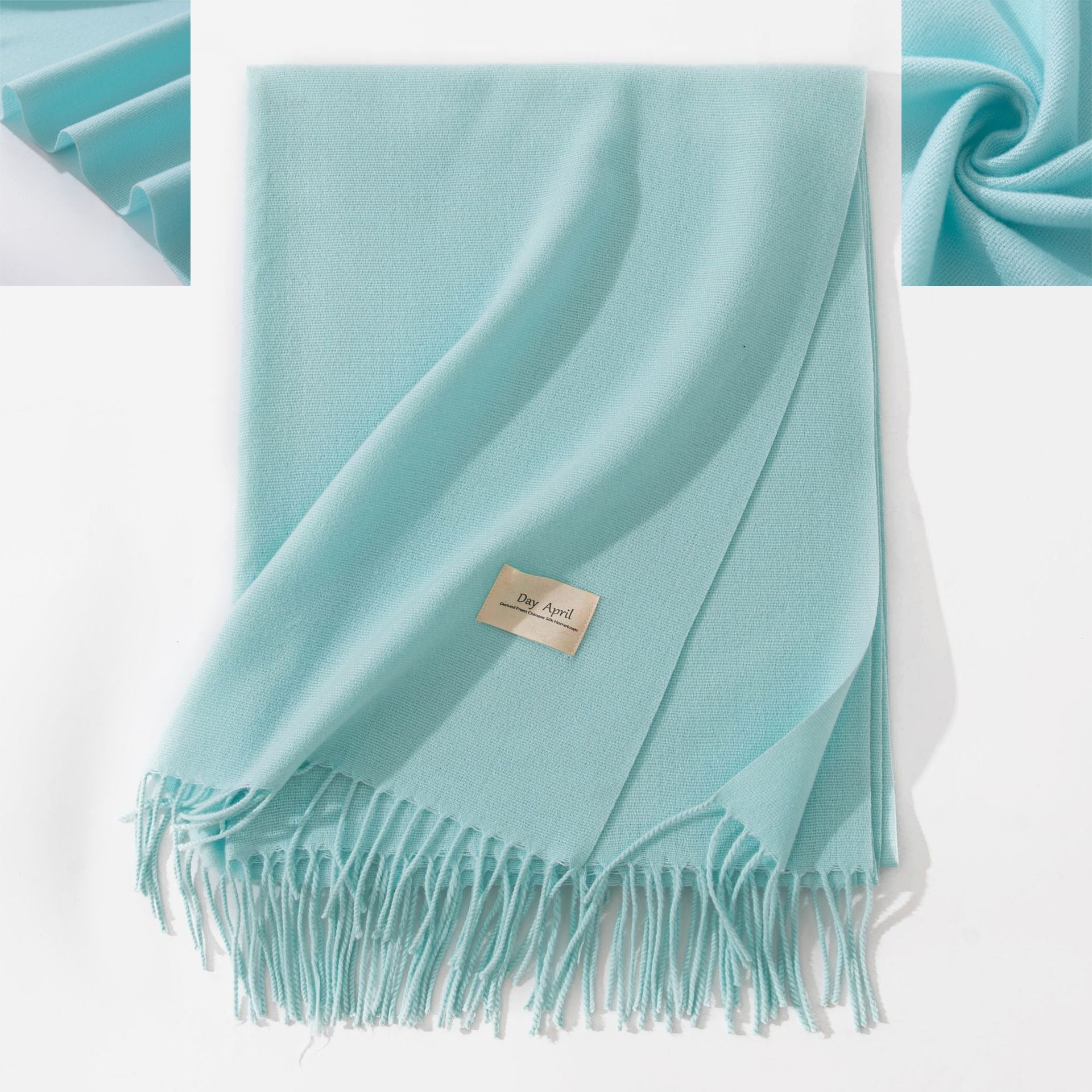 Solid Color Fringe Scarf