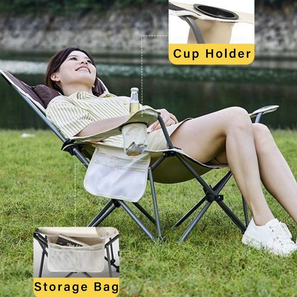 Outdoor Camping Fishing Office Rest Lounge Chair With Bag