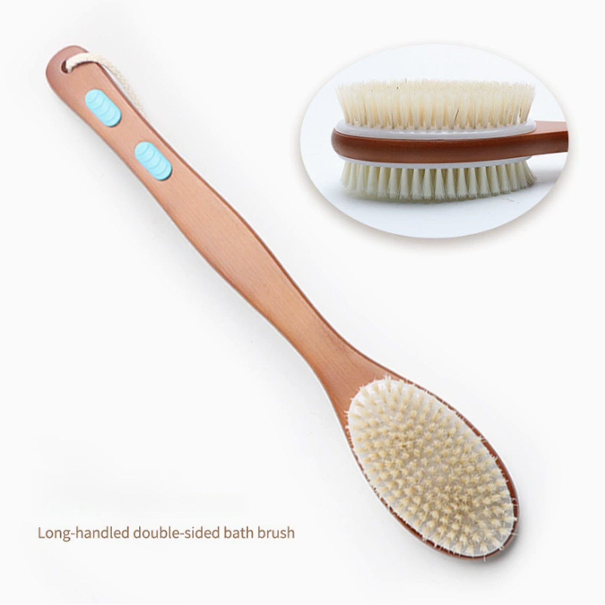 Long-Handled Dual-Sided Bath Brush