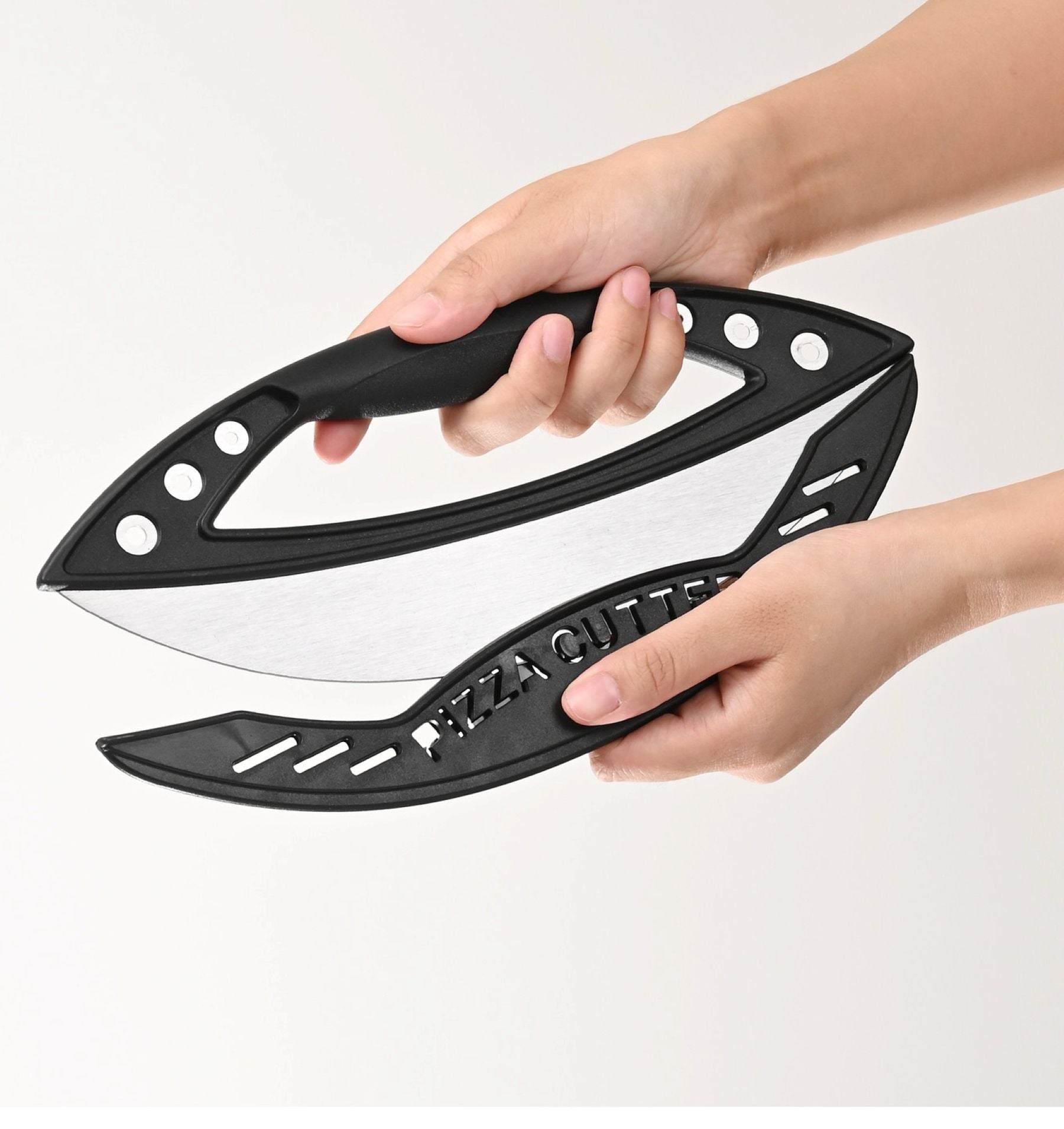 Stainless Steel Semi-circular Pizza Knife
