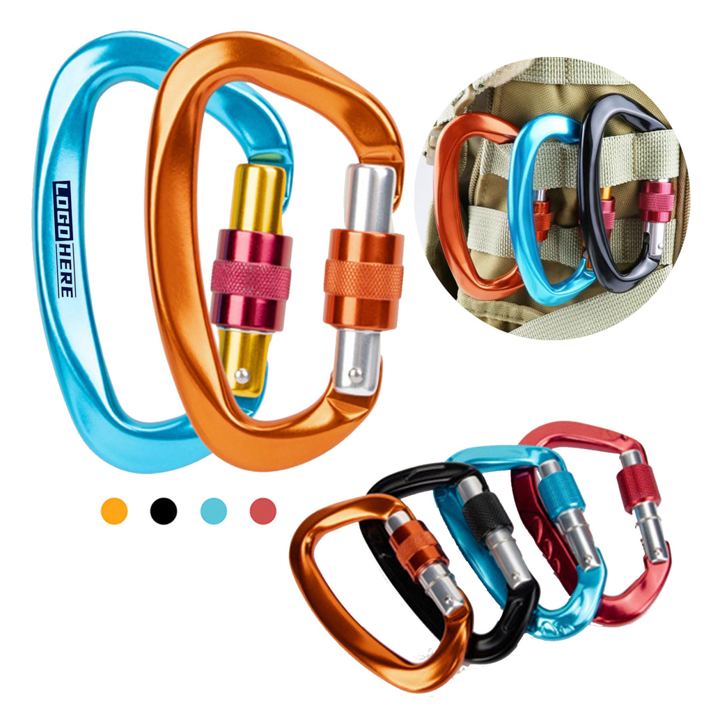 D Shaped Nut Aviation Aluminum Carabiner