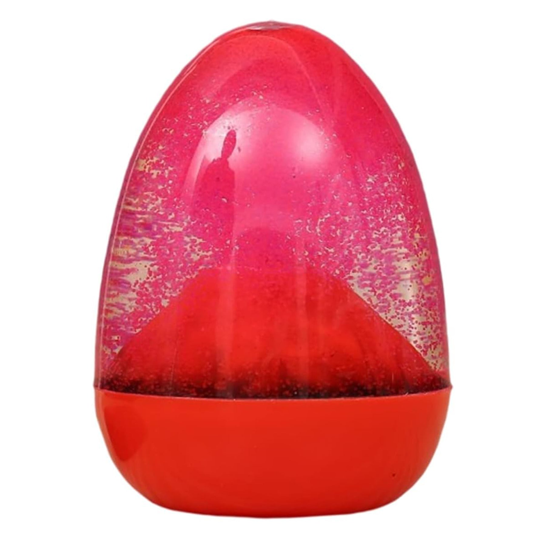 Volcanic Egg Liquid Hourglass With Base