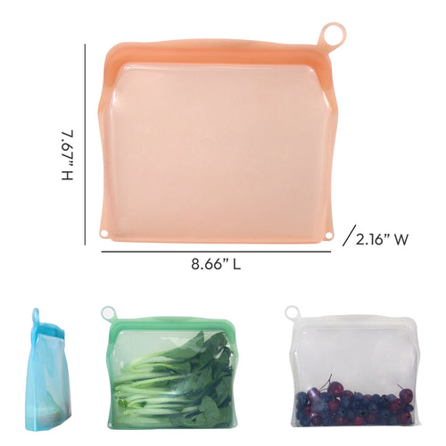 34oz Silicone Food Storage Bags