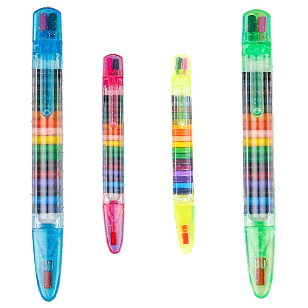 Children's Drawing Colorful Crayons