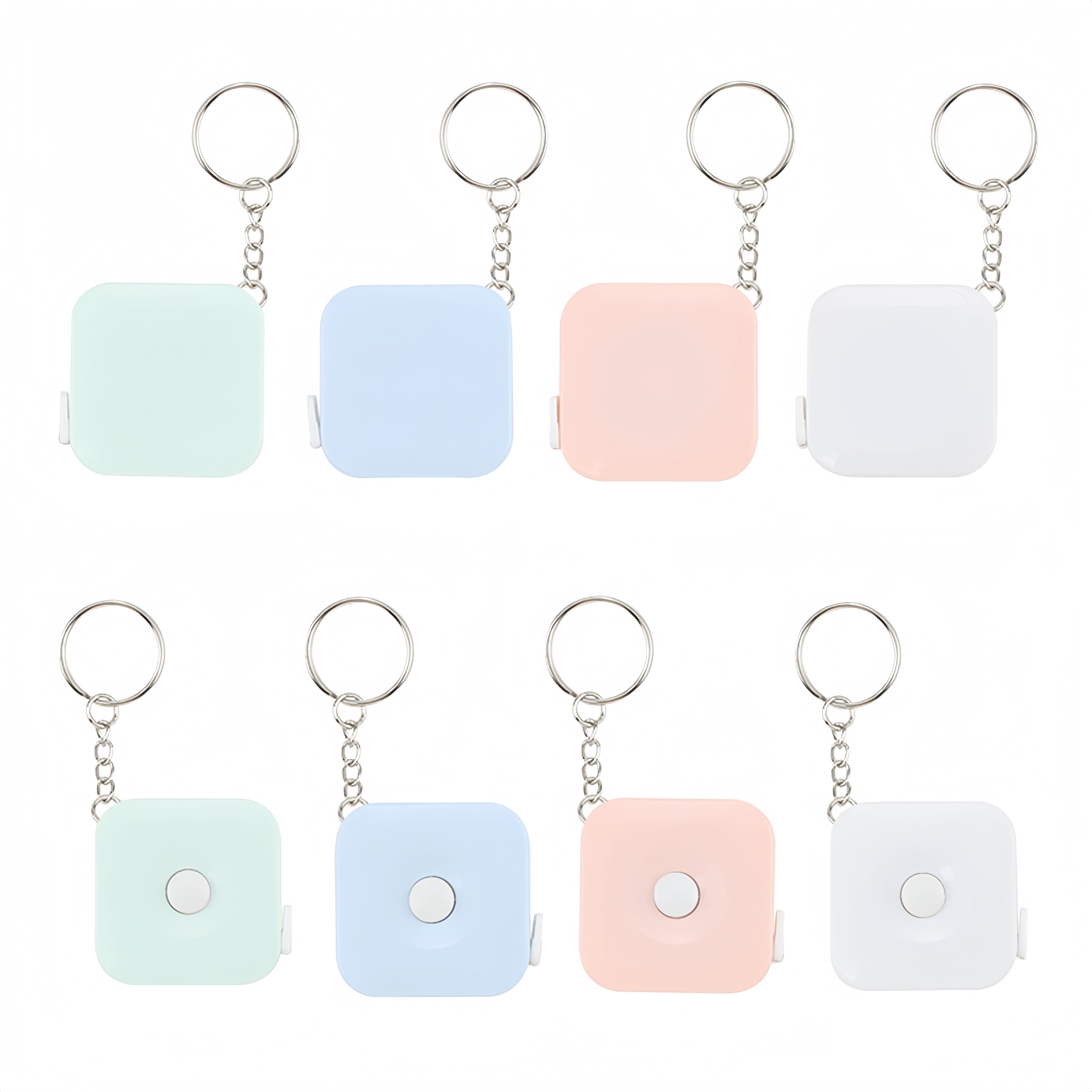 Square Tape Measure with Key Chain
