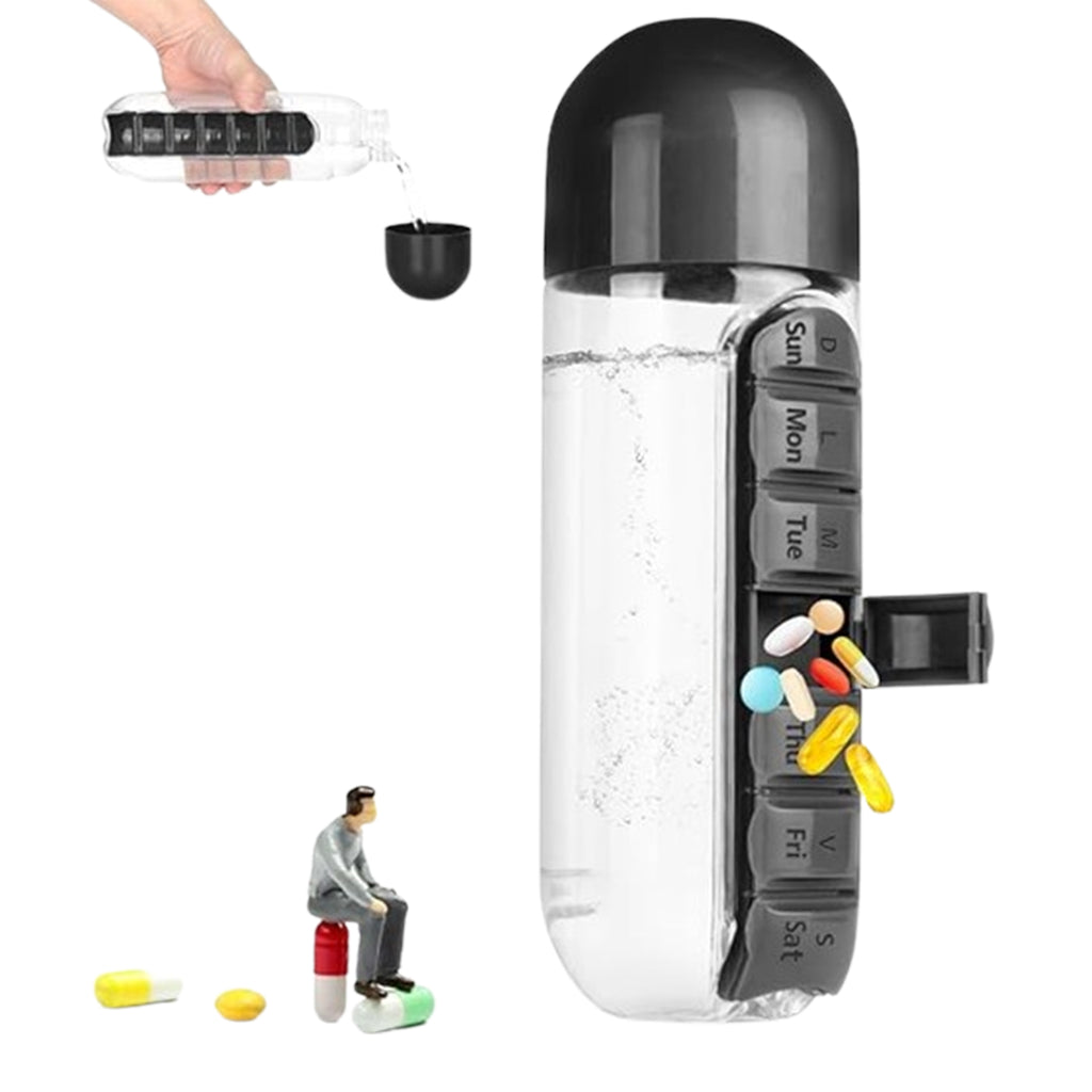 Portable Medicine Box Water Cup