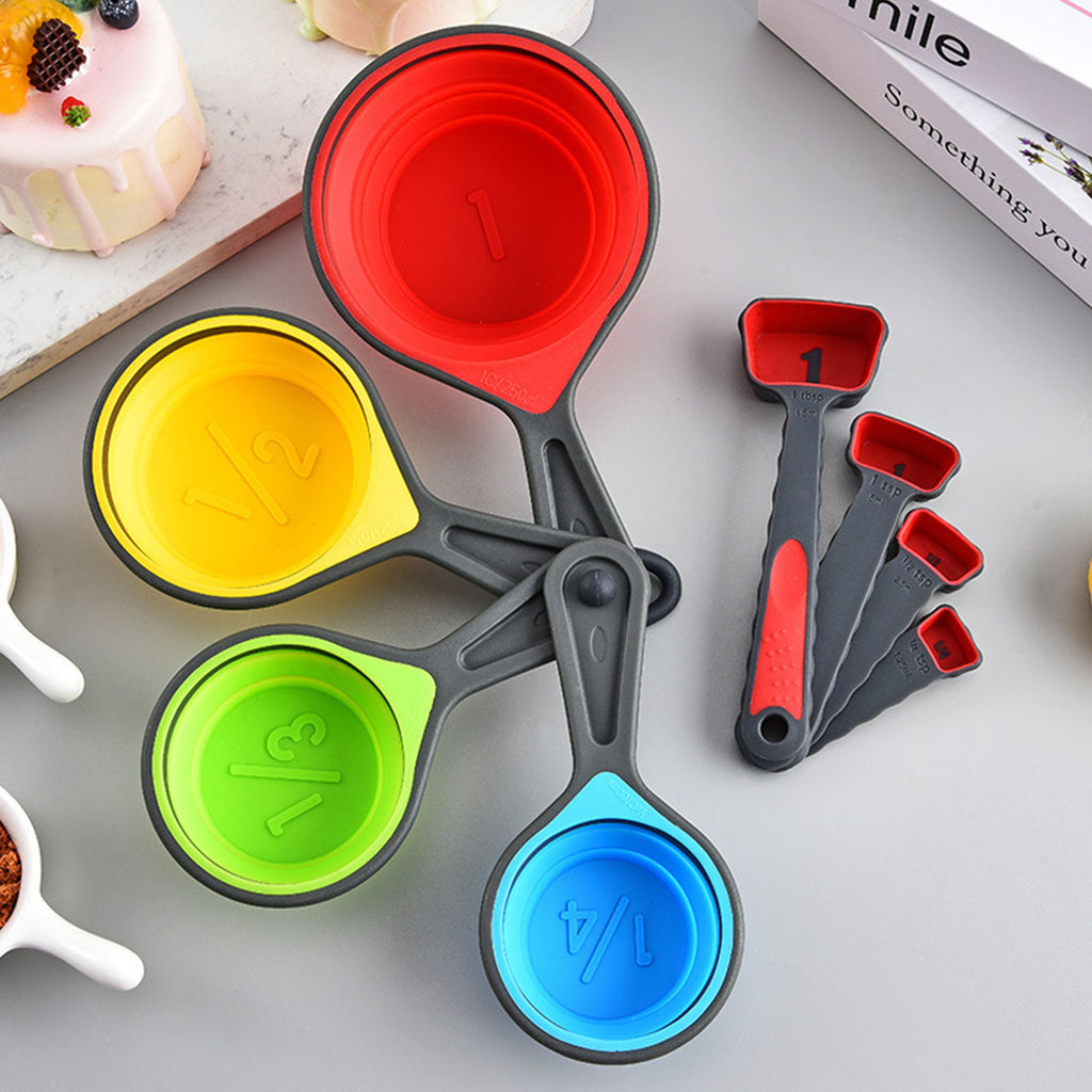 4 Piece Silicone Measuring Spoons Kits