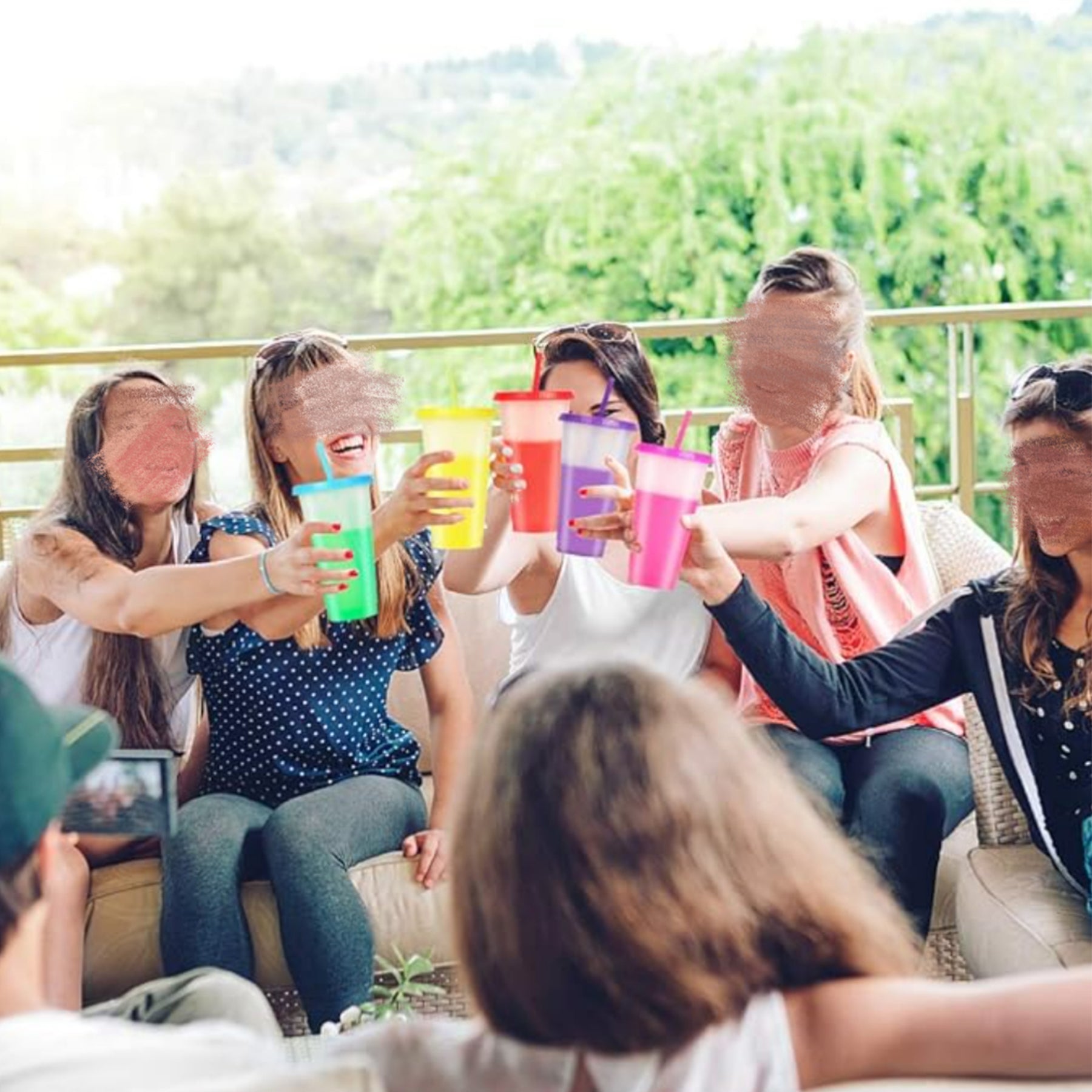 Reusable Bpa Free Colour Changing Cups