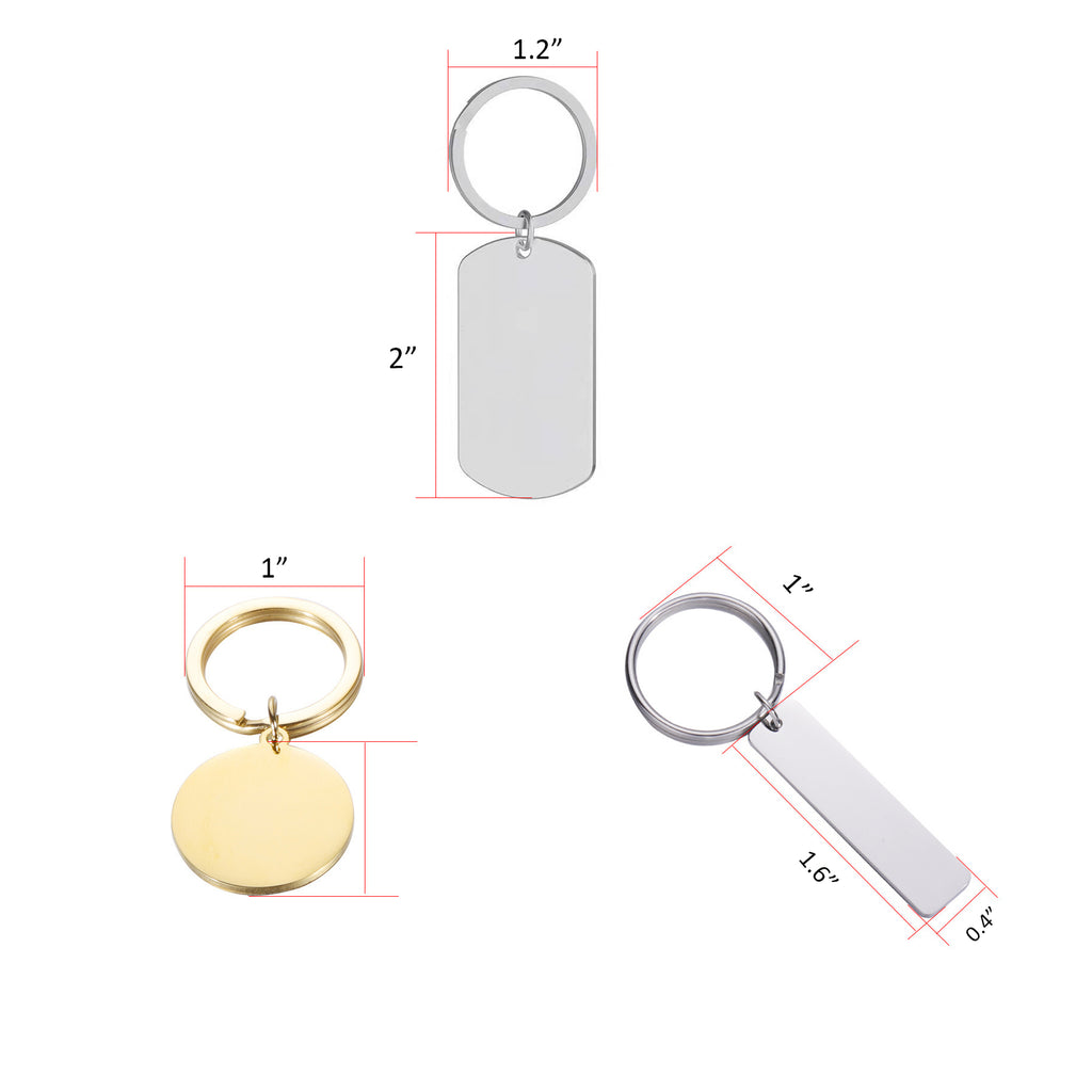 Stainless Steel Key Chain Tags