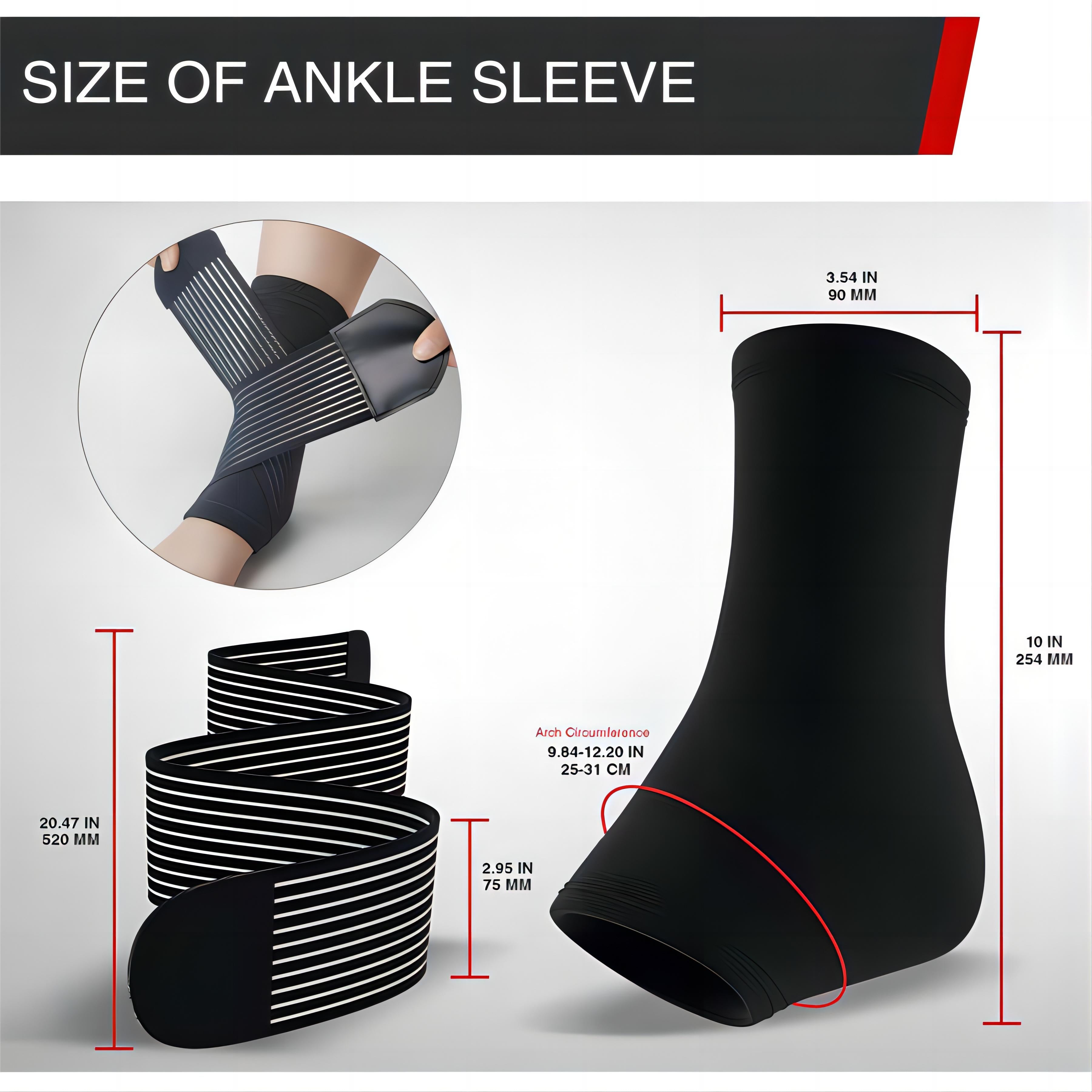 Adjustable Strap Breathable Ankle Brace