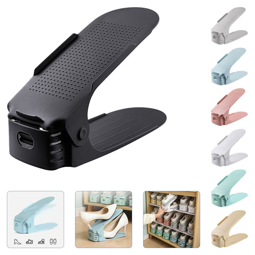 Adjustable Double-Layer Shoe Rack