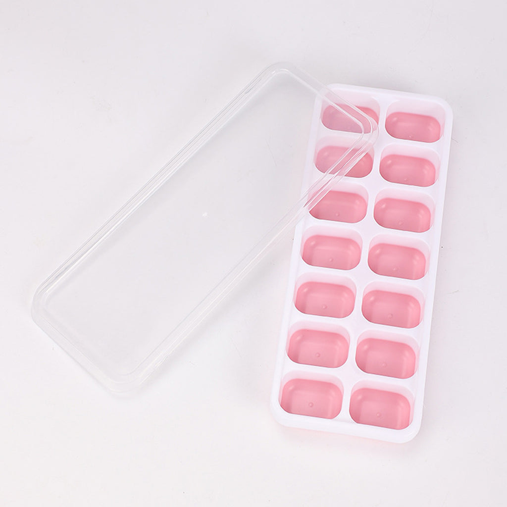 14 Cubes Silicone Ice Cube Tray With Easy-Release