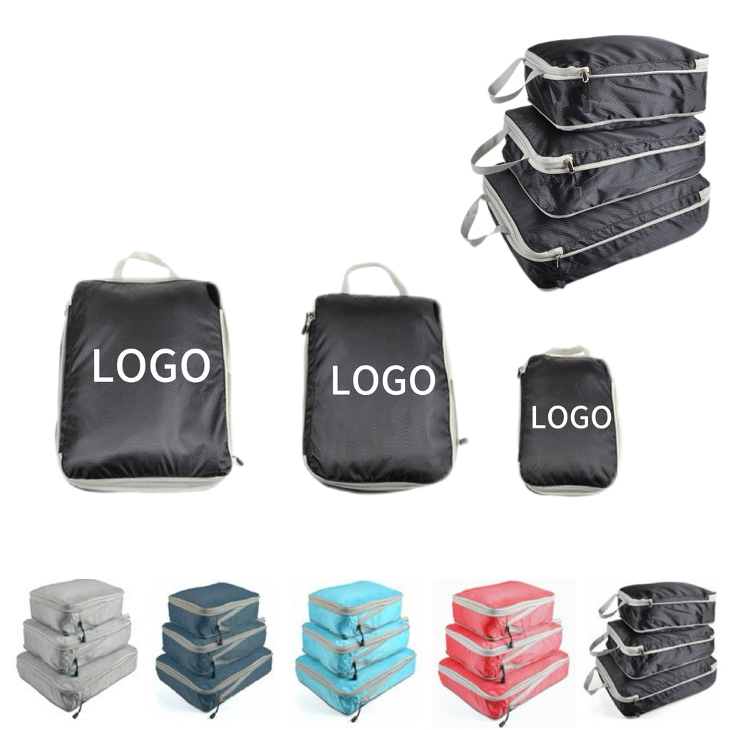 3-Piece Nylon Travel Organizer Set