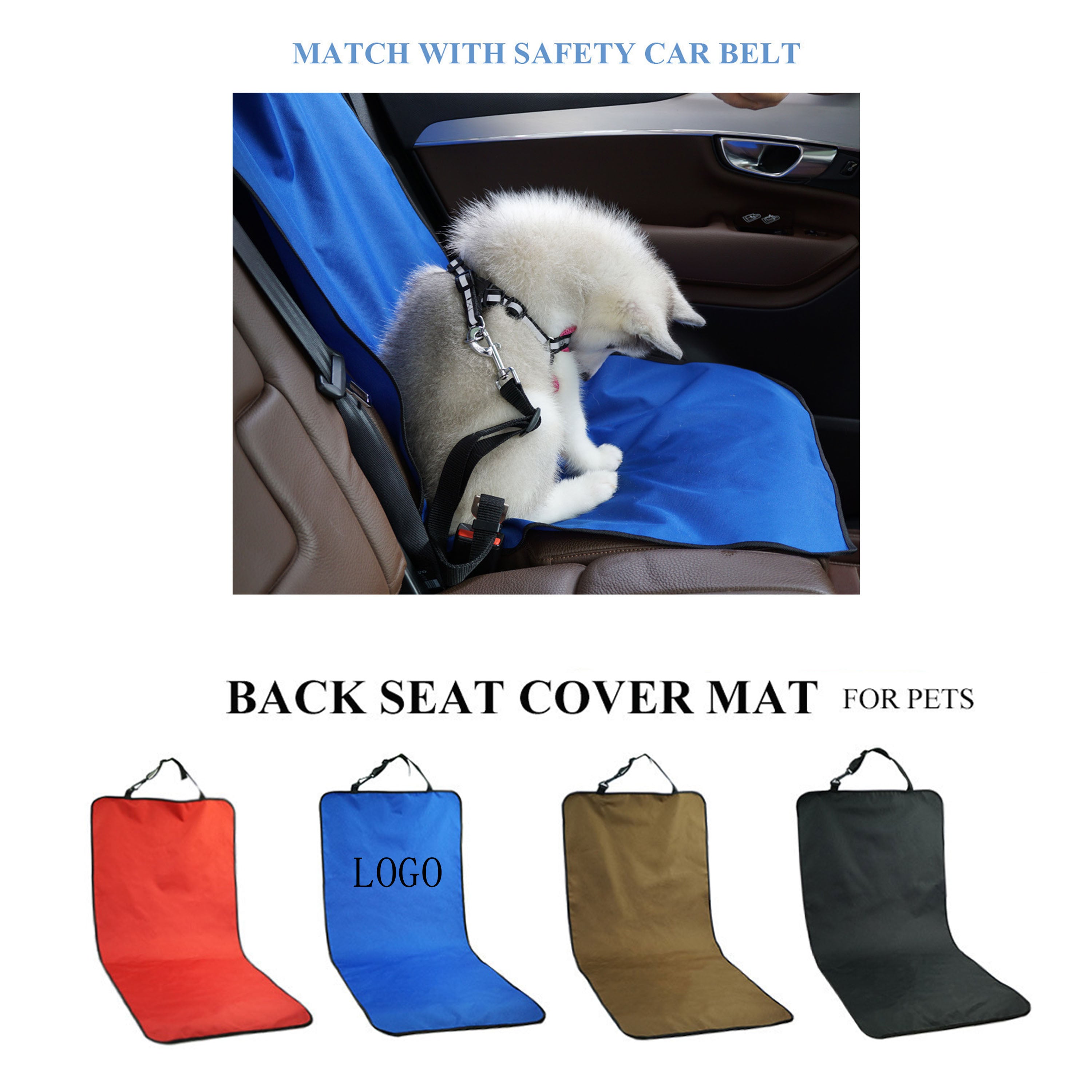 Dog Seat Cover Rear Seat Protector